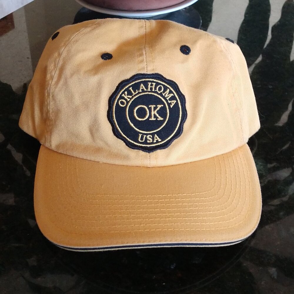 FAHRENHEIT FASHION OKLAHOMA OK USA PATCH LOGO HAT BASEBALL CAP STRAP BACK
